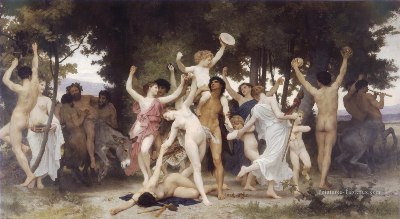 La jeunesse de Bacchus William Adolphe Bouguereau Peintures à l'huile
